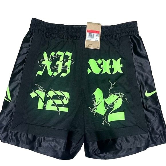 Nike Ja Morant Dri-Fit DNA 6 Basketball Shorts Black Green  Size L - Picture 1 of 12